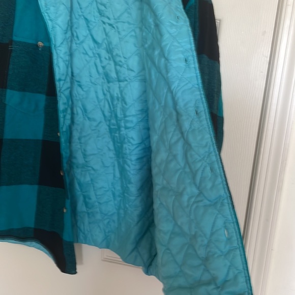 Women’s Plaid Shirt Jacket Green Shacket Size XL - Picture 5 of 8